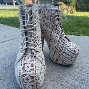 Jeffrey Campbell lace Booties